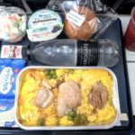 ブリティッシュエアウェイズ　東京ロンドン便　機内食　親子丼