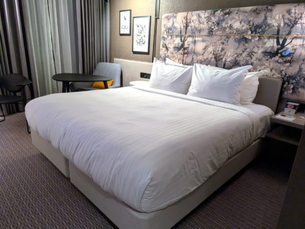 ロンドン マリオット ホテル リージェンツ パーク　キングベッド